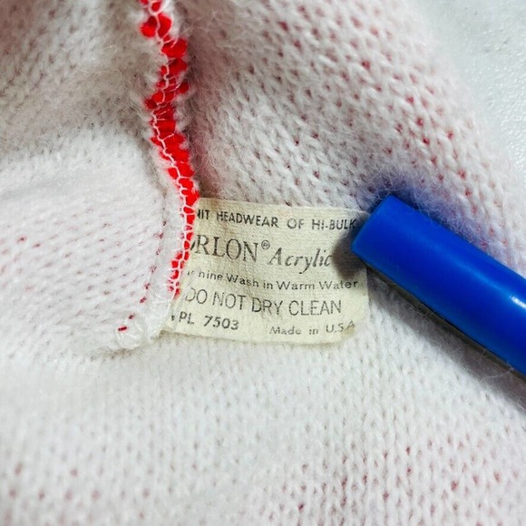 Coca Cola vintage knit hat winter cap 80s Coke made in USA - Picture 3 of 3